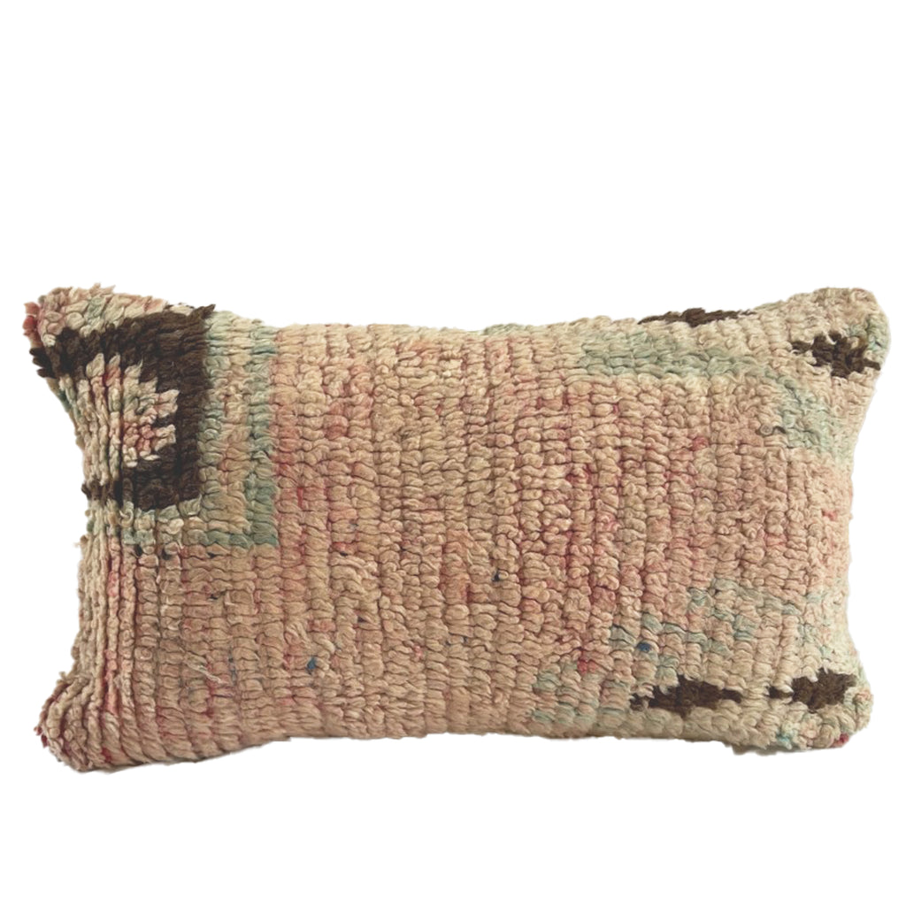 SUSTAINABLE, RECYCLED VINTAGE MOROCCAN BOUJAAD CUSHION